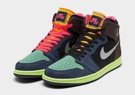 555088-201 Nike Air Jordan 1 High OG Baroque Brown Tokyo Bio Hack (Men's) 10 black