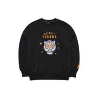 MLB Detroit Tigers Sweatshirts Unisex Black Crew Neck Moderate Regular 3AMTD0121-46BKS XS juoda