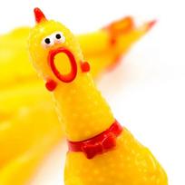 Screaming Chicken Squeeze Sound Toy Pets Dog Toys Product Shrilling Decompression Tool Squeak Vent chicken Chicken Interesting 17CM orange