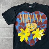 Nirvana Kurt Cobain Heart Shaped Box Band T-Shirt Black L Grunge Rock Fade Prin L gray