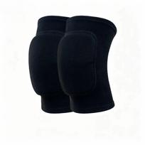 Dance & Sports Anti-collision Knee Pads - Wear-resistant, Breathable, Sponge Cushion for Volleyball & Outdoor Fitness M (Recommended 45-60 kg, Pair) black