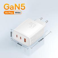 Baseus 65W USB C Charger GaN Charger Support QC PD Charge Portable Fast Charger For iPhone 17 16 15 Xiaomi Laptop Charger