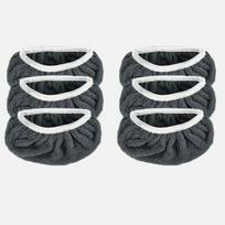 6Pcs Washable Swiffer Replace Mop Cloth Reusable Absorbent Microfiber Mop Cloth No Shedding Soft Mop Replacement Cloth pilka