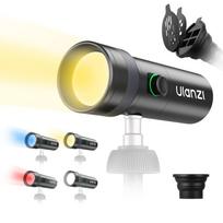 Ulanzi LM01 LED Video 20 Gobo Screw Rechargeable Light, 10W, 7500mAh, 4-Color RGB, Filters, 1/4  Hole, juoda