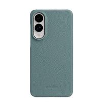 „Melkco“ 100 % natūralios odos dėklas, skirtas „Samsung Galaxy S25 Edge Ultra Plus“, prabangus dėklas, rankų darbo, tikros karvės odos telefono dėklas S25 Ultra For S25 Ultra gray
