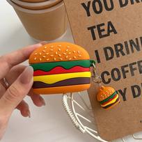 Creative Hamburger Silicone Earphone Case For Airpods 4/5 Pro/Pro2  Pro3 Wireless Bluetooth Headphone Anti-scratch Protection Shell For Airpods 5