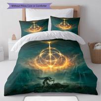 Elden Ring Bedding Quilt Set Quilt Cover Pillowcase Home Decoration Birthday Gift (1 * duvet cover + 2 * pillowcase, without core) 140x200cm