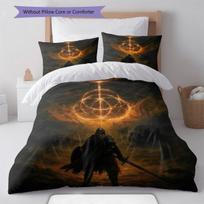 Elden Ring Bedding Quilt Set Quilt Cover Pillowcase Home Decoration Birthday Gift (1 * duvet cover + 2 * pillowcase, without core) 200x200cm