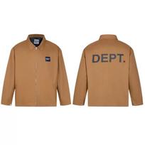 Basic Letter Print Coach Jacket Spring and Autumn Thin Zip Jacket XL brown