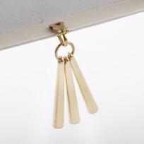 Zoro Style Anime Cosplay Earrings: One Piece Ear Clips Jewelry beige