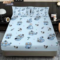 3pcs K-Pop Demon Hunters Print coreless Bed Sheet Set Multi Size Soft Bed Cover Bedroom Bedding Decoration Machine Washable 100x191cm gray