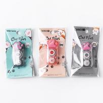 Twingo Cute Cat Paw Correction Tape with Heart Eraser - Popular Girly Design 6m gray