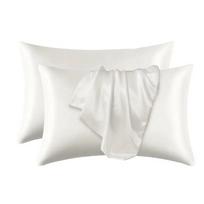 Simulated Silk Pillowcase Soft Colorfast Pillow Sleeve Bed Pillow Cover Easy Removal and Washing balta