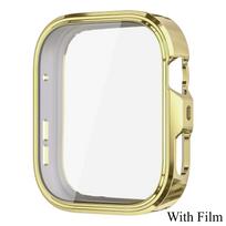 TPU Dėklas Huawei Watch Fit 4 Pilnas Dangtelis Ekrano Apsauga Huawei Fit 4 Pro Minkštas Buferis Apsauginiai Priedai For Huawei Fit4 auksas