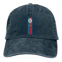 Skrybėlaitė be snapelio vyriška, lenktynių komanda, trucker, snapback, tėčio kepuraitė, Martini Racing, golfo kepuraitės One Size tamsiai mėlyna spalva