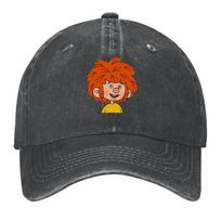 Pumuckl Baseball Cap Trucker Cap tactical cap luxury woman Kids Hat Boy Child Women's skalbtas juodos spalvos