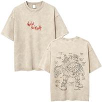 Washed Vintage Classic Shooting Game Bioshock Would You Kindly Tshirt Mens Clothing Hip Hop Oversized T Shirt Male Streetwear 2XL white