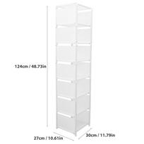 Foldable Shoe Rack 6-Layers Space Saving Corner Shoe Organizer Stand Storage Rack for Home Entryway Shoes Storage white