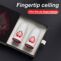 1 Pair Game Fingertips Cover for PUBG Mobile Game Breathable Thumb Luminous Sleeve Touch Screen Finger Gloves gray