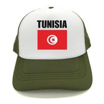Flag Of Tunisia Trucker Hat Unisex Women Adjustable Adult Tunisian Proud Baseball Caps Summer Snapback Mesh Net Gift Hats white