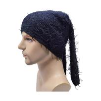 Distressed Beanie and Balaclava Unisex Winter Hat With Ears Custom Logo Embroidery Private Woven Tag Label juoda