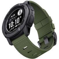 Rugged Nylon for Garmin Instinct 2/2X/3 Watch Band 45/50mm Durable Breathable Wristband for Instinct Solar/Esports Tactical Band 20mm armijos žalia spalva