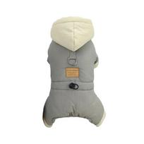 Padded Waterproof Small Dog Winter Jumpsuit Pet Puppy Jacket Coat Fleece Warm Snowsuit Chihuahua Yorkie Outfits Clothes Apparel (as the picture,XXL) beige