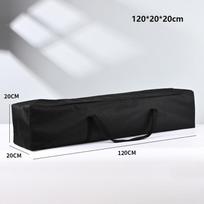 Black Travel Picnic Handbag Large Canvas Canopy Pole Bag Moving Storage Tool Bag  Outdoor Supplies 120*20*20cm