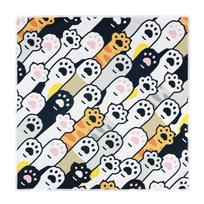 Cat Pattern Lunch Box Wrapping Cloth Anti-Scratch Self-Adhesive Cloth  Food Preservation Style B white