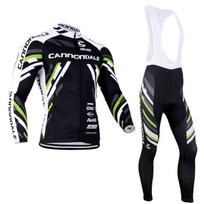 Team Version Cycling Suit, Spring and Autumn Thin Black and White Long-sleeved Strap Set, Bicycle Outdoor Strap Long Cover XL black