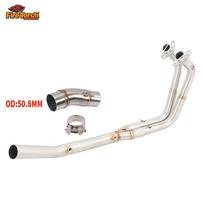 Skirta Kawasaki Ninja 250 400 500 Z250 Z400 Z500 2017 - 2025 Motociklo Išmetimo Sistema Moto Systems Priekinis Jungiamasis Vamzdis 51mm Duslintuvas Front Mid Link Pipe