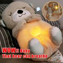Baby Breath Baby Bear ramina ūdrą pliušinis žaislas lėlė žaislas vaiką raminanti muzika miego kompanionas garsas ir lengvas lėlės žaislas Dovanos
