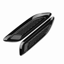 Exterior Hood Air Vent Outlet Wing Trim for Evoque 2012 2018 Black