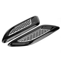 Exterior Hood Air Vent Outlet Wing Trim for Evoque 2012 2018 Two-tone gray