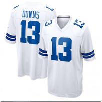 Dallas Cowboys NFL Futbolo Džersis Vyriškas Siuvinėtas Trumpomis Rankovėmis Komandos Apranga Gerbėjams Atsitiktiniai Drabužiai White 13