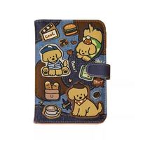 Card Case Puppy Passport Cover with Card Slots Waterproof RFID Blocking Passport Clip  Travel Style 7 black