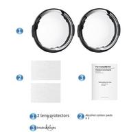 For Insta360 X6 Lens Protector Tempered Glass /PC Anti Scratch 360 Camera Lens Guard No Black Edge Snap On Protective Accessory