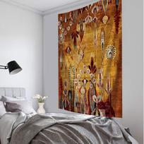Drugelio gėlių gobelenas, pakabinamas ant sienos Indijos menas paplūdimio rankšluostis Bohemiškas psichodelinis čiužinys miegamojo namų dekoras 150x130CM