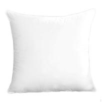 Pagalvės užvalkalo užpildas dekoratyvinei pagalvei, kvadratinės formos, su užtrauktuku 55cmx55cm 1100g_White Edge white