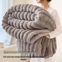 Triušio Kailio Pliušinis Flanelinis Antklodė - Biuro Poilsiui & Žiemai Fleece 10*10cm Sample (Random Color) gray