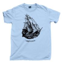 Flying Dutchman T Shirt Davy Jones Locker Shipwreck Sailors Sail Oceans Seas Tee 2XL black