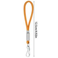 Paracord Lanyard For Keys Heavy Duty Paracord Keychain Clip Badge Holder Buckle Lock Clip Rope Hook 3 Key Rings For Outdoor oranžinė
