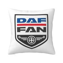 Daf Sunkvežimio Klasikinio Automobilio Logotipas 11 Kvadratinė Pagalvės Užvalkalas Pagalvės Dangtelis Pagalvės Dangalas Dekoratyvinis Pagalvės Užvalkalas Namams Miegamajam Automobiliui 16x16Inch