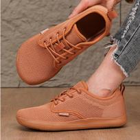 Wide version barefoot shoes are suitable for both men and women's outdoor running casual sports shoes minimalist shoes 2026 new 36 chaki