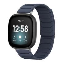 xDfind Magnetic Silicone Watch Band For Fitbit Versa 4 / 3 / Sense 2 / Sense mėlyna