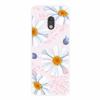 Phone Case for Nokia 220 4G 2024 Cover Flower Soft TPU Clear Silicon for Nokia 215 235 4G 2024 Back Shell for Nokia235 4G (2024) -Nokia 215 4G 2024 white