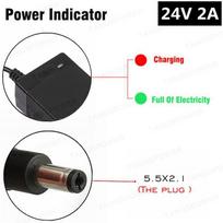 24V 2A švino-rūgštinis akumuliatoriaus įkroviklis 28.8V elektriniam vežimėliui, golfo vežimėliui, piktžolių ravėjimo mašinai. Aukštos kokybės US