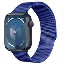 Magnetinis dirželis  Apple Watch Ultra 3 2 49mm S10 S11 42mm 46mm 45mm 44mm 40mm 41mm 38mm, iWatch Series9 8 7 6 5 4 3 SE S1011 46mm42444549mm mėlyna