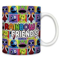 Anime Cartoon Roblox Rainbow Friend Printed Ceramic Mug Water Tea Cup 400ML black