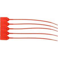100Pcs Plastic Self-Locking Tamper Security Seals Tie Signage (250mm/10  Length) red